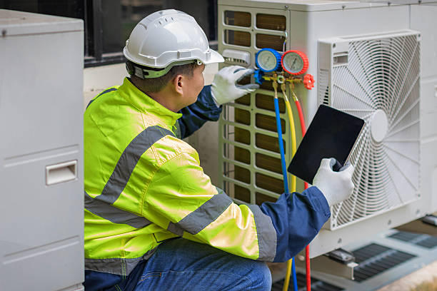 Professional Heat Pump Repair technician working in Grover, NC